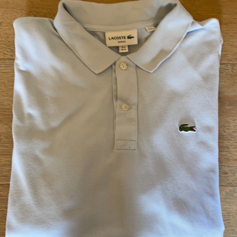 Cotten Powder Blue Lacoste Polo